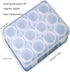 12Grids Bead Organizers and Storage,Diamond Painting Storage Containers,Plastic Organizers Box with dividers Adjustable,Craft Jewelry making organ...