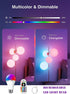 Rechargeable Battery Operated Light Bulb,E26 Dimmable Color Light Bulb with Remote Control,40W Equivalent,2500mAh,LED Puck Emergency Lamp,for Non-...