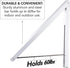 Single Foldable Clothing Rack, Wall-Mounted Retractable Clothes Hanger for Laundry Dryer Room, Hanging Drying Rod, Small Collapsible Folding Garme...