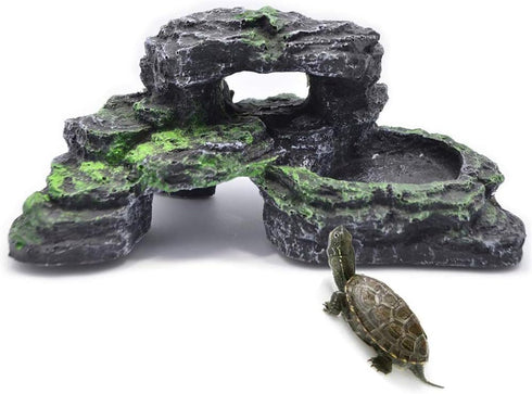 PINVNBY Turtles Dock for Aquarium Reptile Basking Platform for Turtles, Frogs, Newts (1 Pack)...