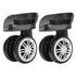 Suitcase Wheel Replacement, Mute Double Row Luggage Wheel Universal Outdoor Swivel Caster for Luggage Suitcase Trolley...