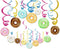 30Ct Donuts Party Supplies Hanging Swirl Decorations for Girls,Boys,Kids, Home,Classroom,Baby Shower,Birthday...