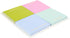 C.R. Gibson Mini Notepads, Squared Colorblock - 4 Pack Set, 50 Sheets per Pad - Stylish and Functional Stationery (CM34-25500)...