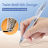 WRITECH Retractable Gel Ink Pens: 8ct Black Ink 0.5mm Extra Fine Point Tip Click Pen for Smooth Writing Journaling Drawing Note Taking Sketching N...