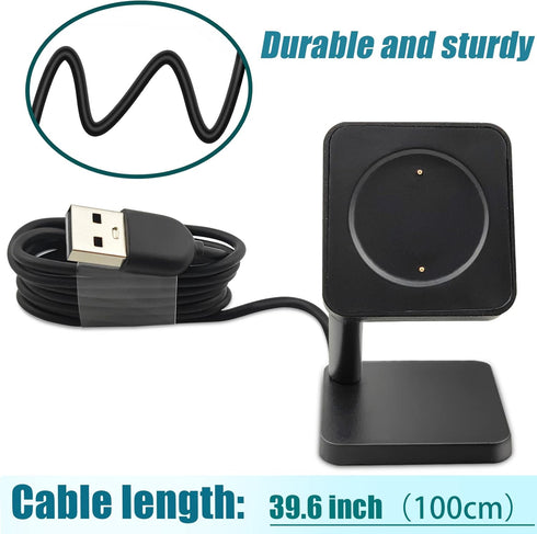Replacement Charger Stand Compatible with Amazfit GTR 4, GTR 3, GTR 3 Pro, GTS 3 Smart Watch,Charging Dock with USB Charger Cable Fit for Amazfit ...