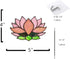 Lotus Flower Decor Stained Glass Window Hangings,Sun Catcher Gift for Mom Lotus Flower Decoration for Kitchen Livingroom,Birthday Gifts for Women...