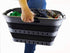 SAMMART 30L (8 Gallon) Collapsible 3 Handled Plastic Laundry Basket - Foldable Pop Up Storage Container/Organizer - Space Saving Hamper/Basket (Gr...