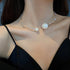 Jeairts Cystal Pearl Choker Necklace Silver Rhinestone Adjustable Necklaces Fashion Necklace Jewelry Party Gifts Costume Accessories for Women and...