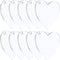 PATIKIL Acrylic Hearts Discs, 10 Pack Plastic Clear Blank Christmas Tree Ornament Keychain Transparent Pendant Hanging Decoration for Custom DIY 5...
