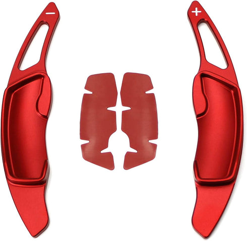 iJDMTOY Aluminum Paddle Shifter Extensions Compatible with Subaru BRZ Impreza WRX Legacy XV Crosstrek Red Matte Finish...