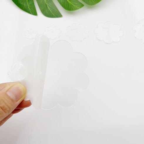 Set of 6 Flower Shape Acrylic Sashiko Stencils for Hand Quilting and Embroidery (Flower)...