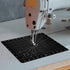 Jonnick Improved Version Quilting Slider Mat with Tacky Back - Free Motion Quilting Accessories-Grid Marked Make Sewing Easier (Black, 11.8"X7.87"...