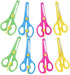 8 Pack DIY Art & Craft ScissorsKids Safety Scissors Preschool Training Scissors Kids Toddler Safety Spring Scissors...