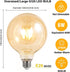 LED Bulbs 60 Watt Equivalent, 2 Pack 6W G125 LED Globe Bulbs, Antique Vintage Light Bulbs Amber, E26 LED Edison Light Bulb, 2700K 800LM Warm White...