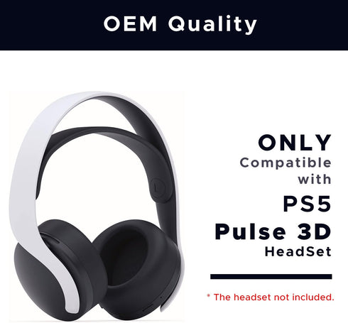 Replacement Ear Pads for PS5 Pulse 3D Headset, Earpads Cushions for Sony Playstation5 Headset with 4 Thumbsticks (Black Cooling GEL)...