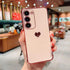 for Samsung Galaxy A15 5G Case for Women Girls, Cute Love Heart Luxury Plating Bumper Full Camera Protection Soft TPU Silicone Shockproof Slim Pro...
