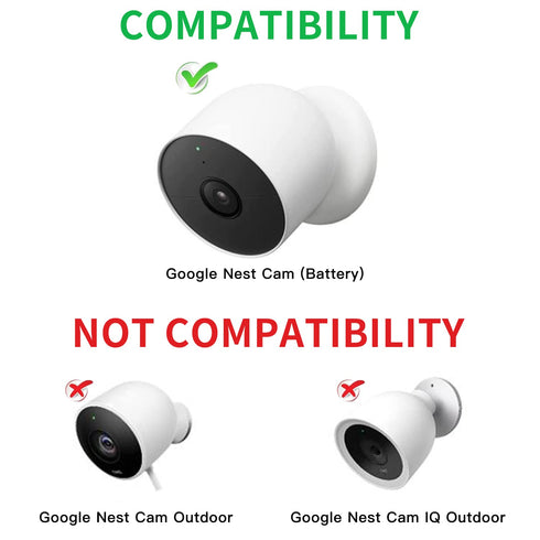 2Pack Power Adapter Compatible with Google Nest Cam Outdoor or Indoor, Battery - 6.5ft/2m Weatherproof Outdoor Charger Cable Power Your Camera Con...