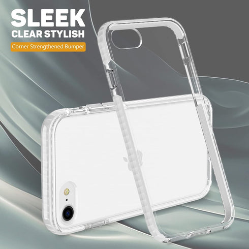 MATEPROX Compatible with iPhone SE 2022, iPhone SE 2020, iPhone 8, iPhone 7 Case, Clear Shield Heavy Duty Anti-Yellow Anti-Scratch Shockproof Cove...