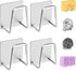 LYART 4Pcs Premium Sink Sponge Holder for Kitchen Sink Caddy Brush - SUS304 Stainless Steel Waterproof Rustproof Quick Drying Strong Self Adhesive...