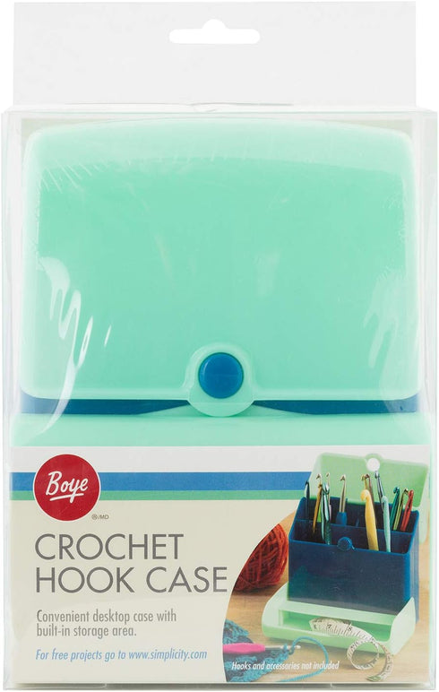 Boye Crochet Hook Organizer Craft Storage Case, 5.4'' x 7.25'' x 2.75'', Multicolor...