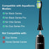 Replacement Toothbrush Heads Compatible with Aquasonic Black Series/Vibe Series/Black Series Pro/Duo Series Pro,8 Pcs Black Electric Toothbrush He...