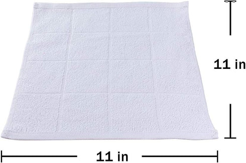 Glynniss Dishcloths Kitchen Highly Absorbent Dish Rags 100% Cotton Dish Cloths for Washing Dishes, Cleaning (11 x 11 Inches, 12 pcs, White)...