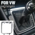 Hacreyatu for VW Manual Golf 7 7.5 Golf R Left Driving Gear Shift Knob Lever Gear Stick Frame Bracket Circle Shift Knob 5GG713203A...