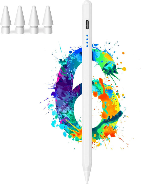 Stylus Pen for iPad 9th&10th, Active Digital Pencil with Palm Rejection, Magnetic - Apple iPad Pencil Compatible with (2018-2023) Apple iPad Pro 1...