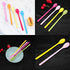 Set of 8 Mixing Spoon Melamine Long Espresso Spoons, Colorful Latte Spoon, Dessert Ice Cream Spoon, Cocktail Stirring Spoons for Coffee Dessert, 8...