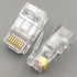 PETECHTOOL 100-Pack RJ45 CAT6A CAT6 Pass Through Connectors 23AWG Cables-End Bold UTP Ethernet 8P8C Gold Plated Modular Plug for Unshielded Twiste...