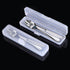 4PCS Premium Travel Utensils With Case, Stainless Steel Reusable Portable Utensils Set With Case, Lengnoyp Travel Silverware Set With Case for Lun...