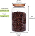 Large Glass Food Canisters, 93 FL OZ(2750ml) Kitchen Serving Stoarge Container with Airtight Wooden Lids, Cereal Dispenser Jars for Spaghetti Past...