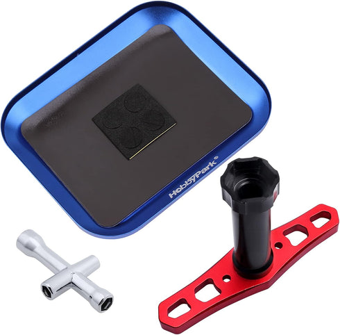 HobbyPark 17mm Wheel Hex Wrench & 4/5/5.5/7mm Hex Nut Wrench Hex Socket Wheel Spanner Tools for 1/8 1/10 1/12 1/14 1/16 1/18 1/24 RC Car Truck Cra...