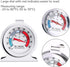 6PCS Refrigerator Freezer Thermometer - Refrigerator/Freezer/Fridge Temperature Cooler - Classic Series Large Dial Thermometer (6)...