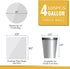 105 Count Small Trash Bags, 4 Gallon Garbage Can Liners - Unscented Wastebasket Trash Bags for Bathroom, Kitchen, Bedroom, (15 Liter)...