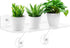 15 Inch Suction Cup Shelf for Plants Window, 6IN Extra Wide with Load-Bearing Brackets Window Shelf for Plants, Acrylic Window Sill Extender for G...