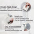 1 Pack Two Head Manual Mini Lint Remover, Portable Hair Ball Trimmer Battery-Free Lint Shaver Sweater Overcoat Laundry Cleaning Tool - White...