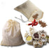 50 Pieces Cheesecloth Bag Drawstring Soup Bags Mesh Spices Bags for Coffee Loose Leaf Tea Crafts Sachet Soap Pouch (2.36x3.15inch), Natural color...