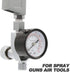 Spray Gun Air Regulator Valve, Air Flow Regulator with Pressure Gauge for Spray Guns and Air Tools, 1/4 Inch NPT,Up to 180 PSI...