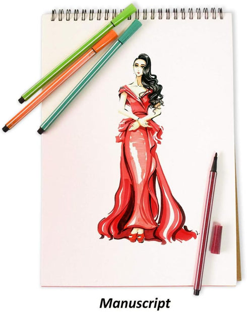 SAYEEC Spiral Binding Notebook Diary Composition Sketching Journal subject notebook Blank Paper Drawing A4 Executive Notebook 40 Pages for Artist ...