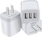 3 Port Wall Charger, 5V 3.1A USB Plugs, MultiPort Travel USB Wall Plug Home Charging Block Cube Compatible iPhone 13 12 11 Pro XS Max, Samsung Gal...