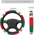 Mexico Flag Pattern Car Steering Wheel Cover Soft Elasticity Universal 15 Inch Car Accessories Steering Wheel Protector for Women Men Girls Lady...