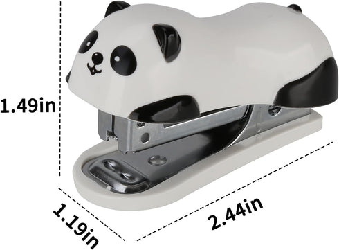 Cute Panda Mini Desktop Stapler, Home Stapler with 1000 Staples...