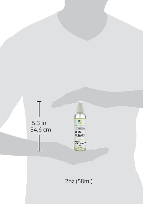 Lens and Screen Cleaner Spray Kit by Green Oak - Safely Cleans Monitors, Phones, Tablets, TVs, Laptops, Eyeglasses, Cameras, Other Screens and Len...