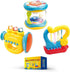 WEofferwhatYOUwant Set of 3 Trumpet, Drum and Harp Music Toys with Batteries | Musical Instruments for Baby Learning and Entertainments...