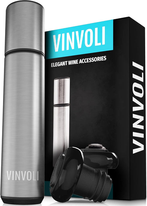 Wine Preserver Set - New 2024 Wine Vacuum Pump with 2 Reusable Wine Stoppers - Wine Sealer and Wine Saver to Keep Wine Fresh Longer - Professional...