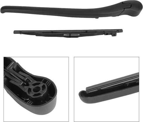 KIMISS Rear Windshield Wiper Blade, Rear Window Windshield Wiper Arm Assembly Stripe 61628220830 Fit for 3 series E46/325i...