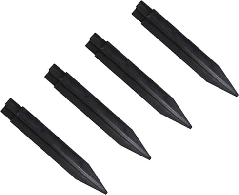 4 PCs Plastic Spikes for Solar Flame Torch lights Solar Torch Lights Replacement ABS Ground Stakes...