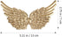 NUOBESTY Angel Wing Shape Embroidered Patches, Iron on Patches Applique DIY Craft Decoration Sew On for Clothes Jeans 12pcs (Gold)...