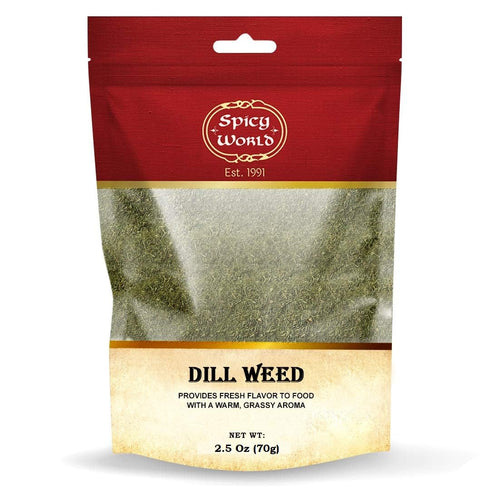 Spicy World Dill Weed 2.5 Oz Bag (70g) | Perfect Seasoning and Spice for Salads and Soups (2.5 Ounce Bag)...